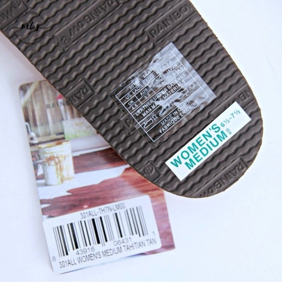 NWT Rainbow Women’s Luxury Leather Single Layer w/arch Support Flip Flops. - Picture 10 of 10